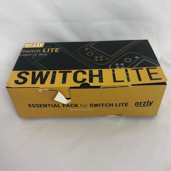 Orzly Nintendo Switch Lite Essential Pack For Switch Lite Black New Open Box - Picture 4 of 11